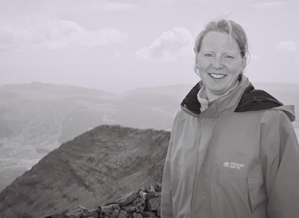 Annie on Ben More summit