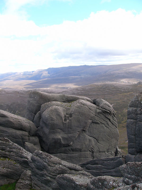 View of Ben Avon from top of barns