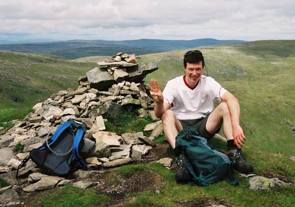 View back down the ridge eastwards to Stob Diamh